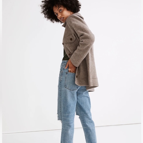 Madewell Boiled Wool Sweater Jacket in a XS - new - Picture 2 of 4